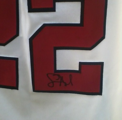 Jason Heyward autograph closeup