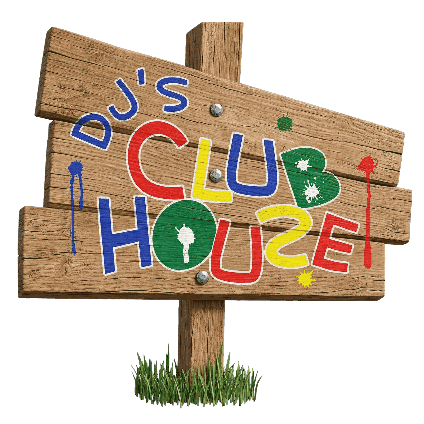 DJ's Club House sign graphic