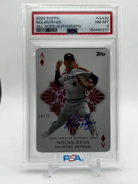 2023 Topps Nolan Ryan All Aces SSP Auto /25 PSA 8 product photo